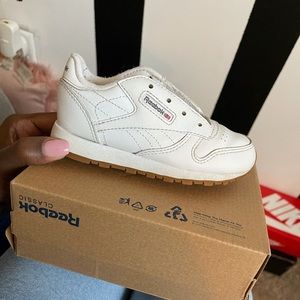 Toddler White Reebok sneakers
